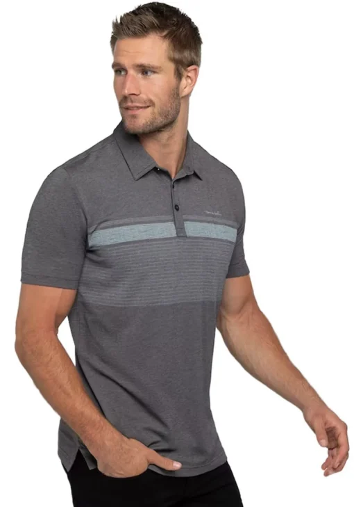 Travis Mathew Endless Horizon Polo - Heather Dark Grey