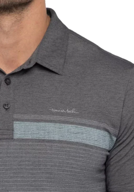 Travis Mathew Endless Horizon Polo - Heather Dark Grey
