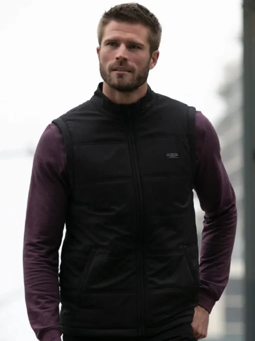 Travis Mathew Interlude Puffer Vest - Black