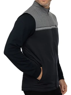 Travis Mathew Pascuales Vest - Heather Grey Pinstripe