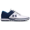 Under Armour Charged Medal Rst Wide (E) Golf Shoes - White/Academy