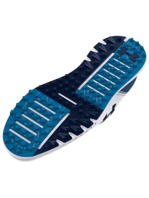 Under Armour Charged Medal Spikeless Wide (E) Golf Shoes - White/Academy