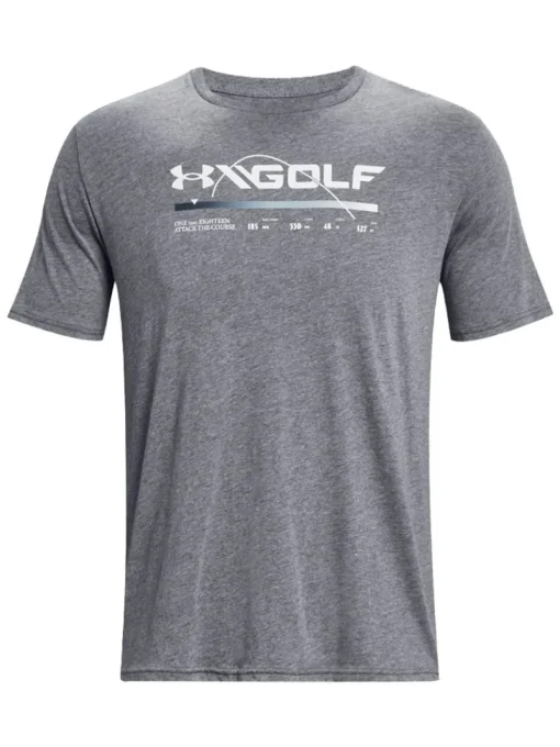 Under Armour Golf Swing Bar Ss Tee - Downpour Grey/Gravel