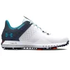 Under Armour Hovr Drive 2 Wide (E) Golf Shoes - White/Grey/Blue Surf