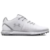 Under Armour Hovr Fade 2 Spikeless Wide (2E) Golf Shoes - White/Metallic Silver