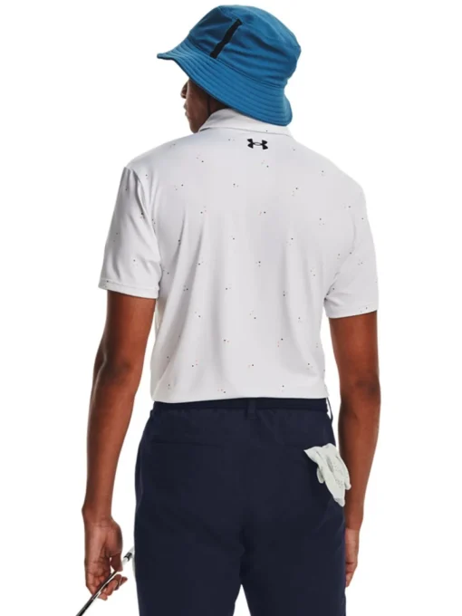 Under Armour Playoff 3.0 Printed Polo - White/Pink/Midnight