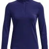 Under Armour Women'S Playoff 1/4 Zip - Sonar Blue/Metallic Silver