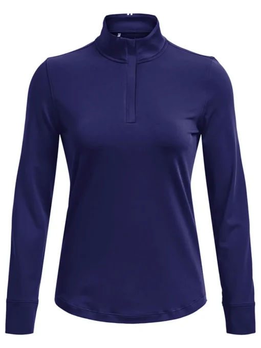 Under Armour Women'S Playoff 1/4 Zip - Sonar Blue/Metallic Silver