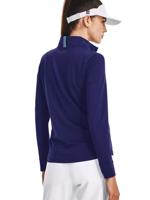 Under Armour Women'S Playoff 1/4 Zip - Sonar Blue/Metallic Silver